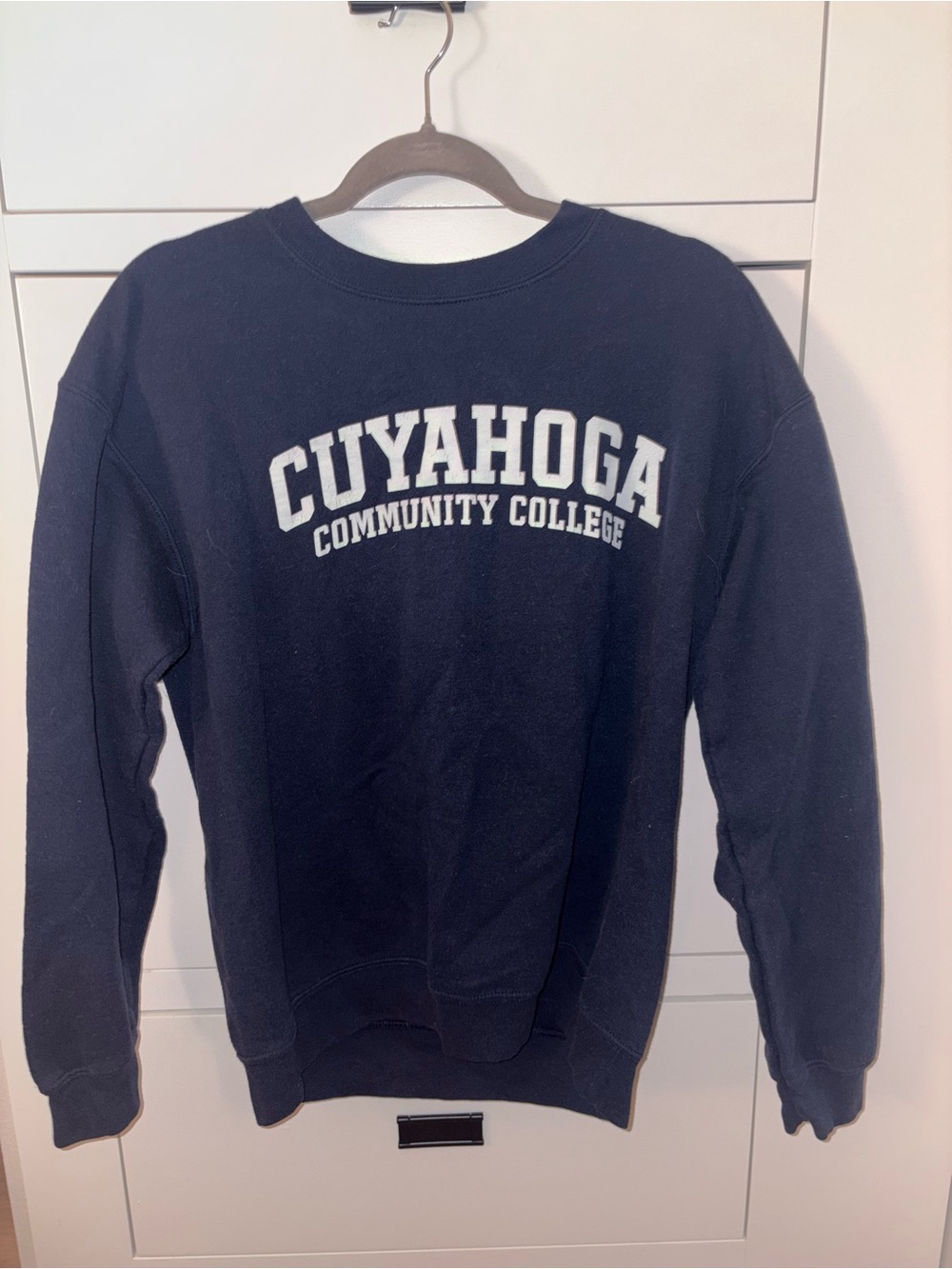 Cuyahoga Community College Navy Crewneck Sweatshirt